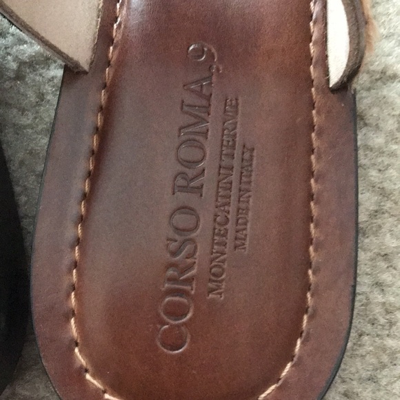 Corso Roma BOXED leather toe ring sandals Italy w/ Box - Picture 4 of 9